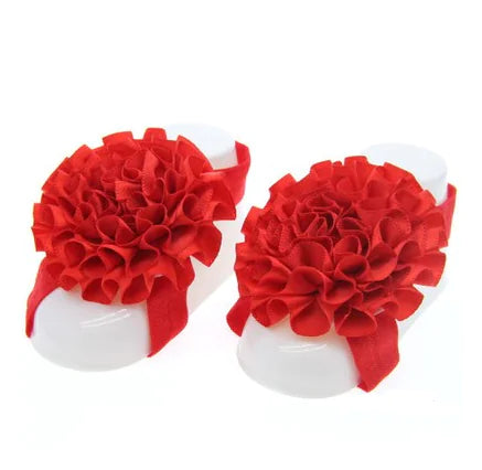 Baby Floral Headband and Foot Accessories Set