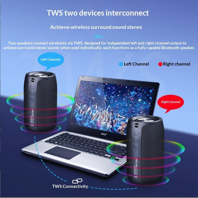 Portable Heavy-bass  High-volume Wireless Mini Speaker For Your Phone