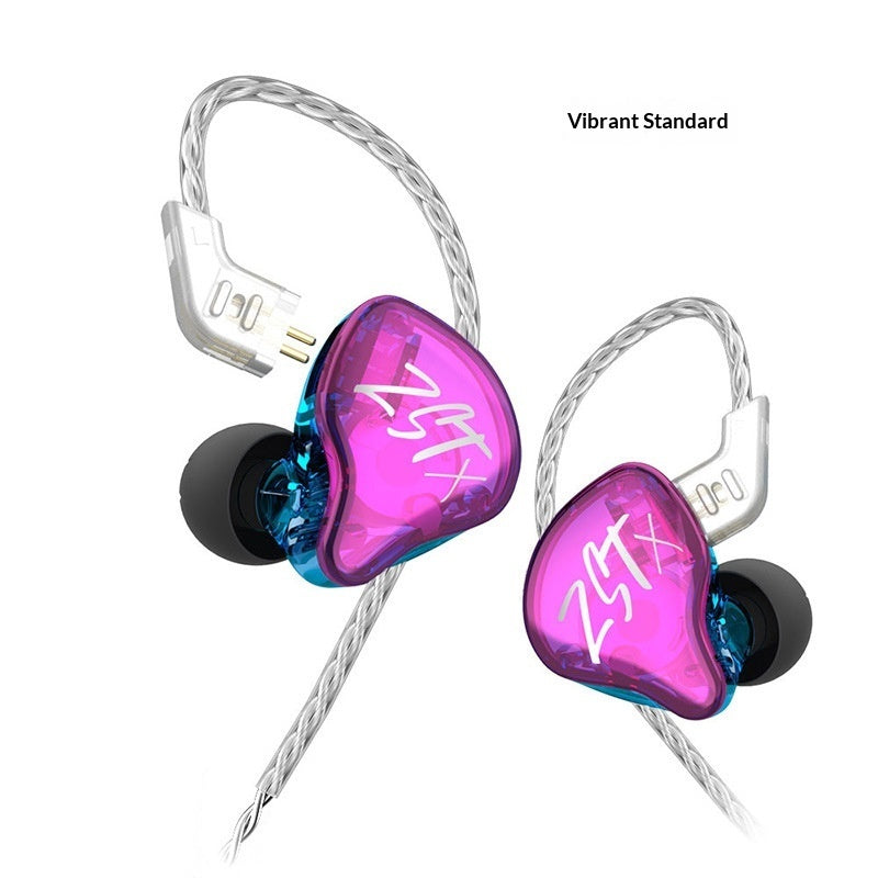 Hybrid Dynamicbalanced Armature In-ear Noise-canceling Music Headphones With Microphone