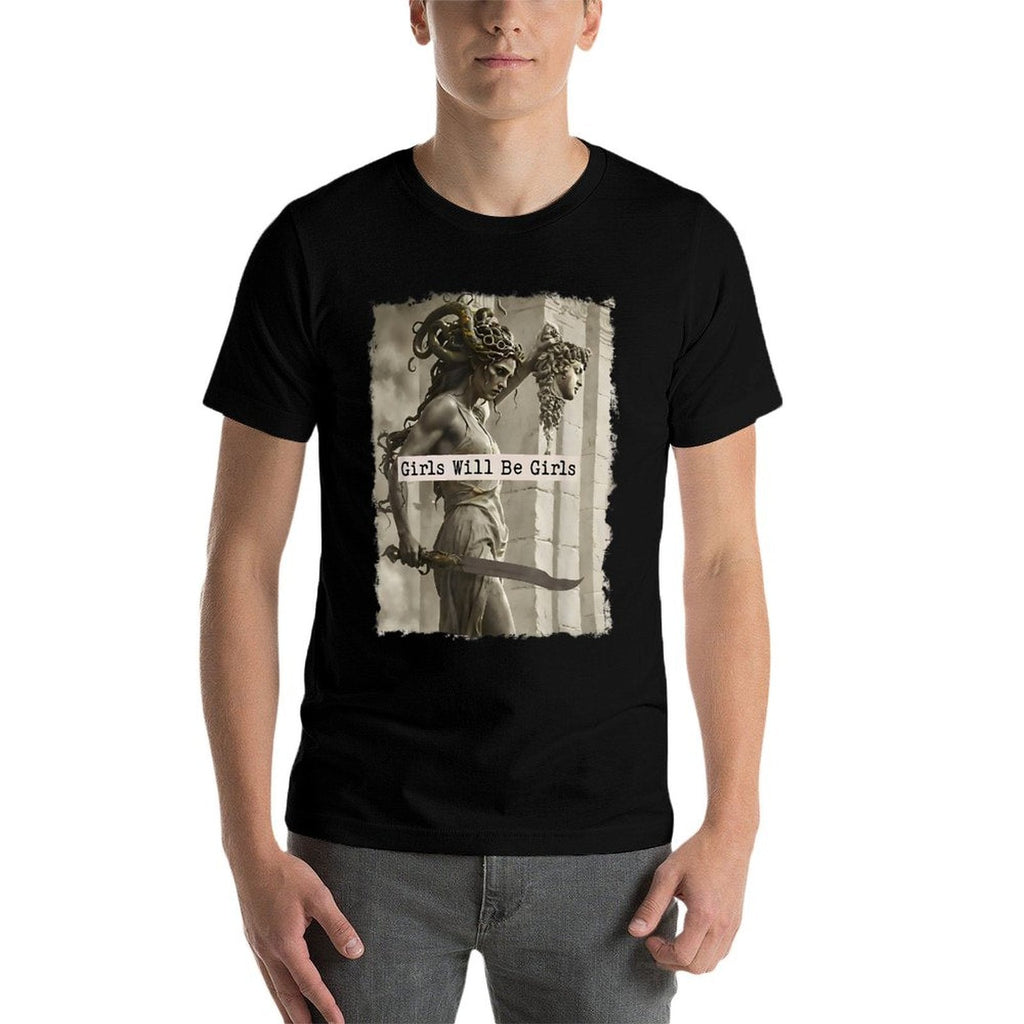 Girl Will Be Girlss Medusa Feminist Women Odor-resistant T-Shirt