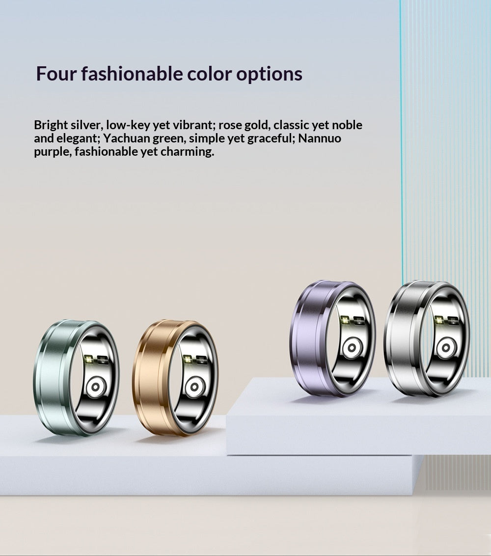 Smart Ring For Heart Rate Blood Oxygen Blood Pressure Sleep Monitoring Step Counting And Fitness Tracking