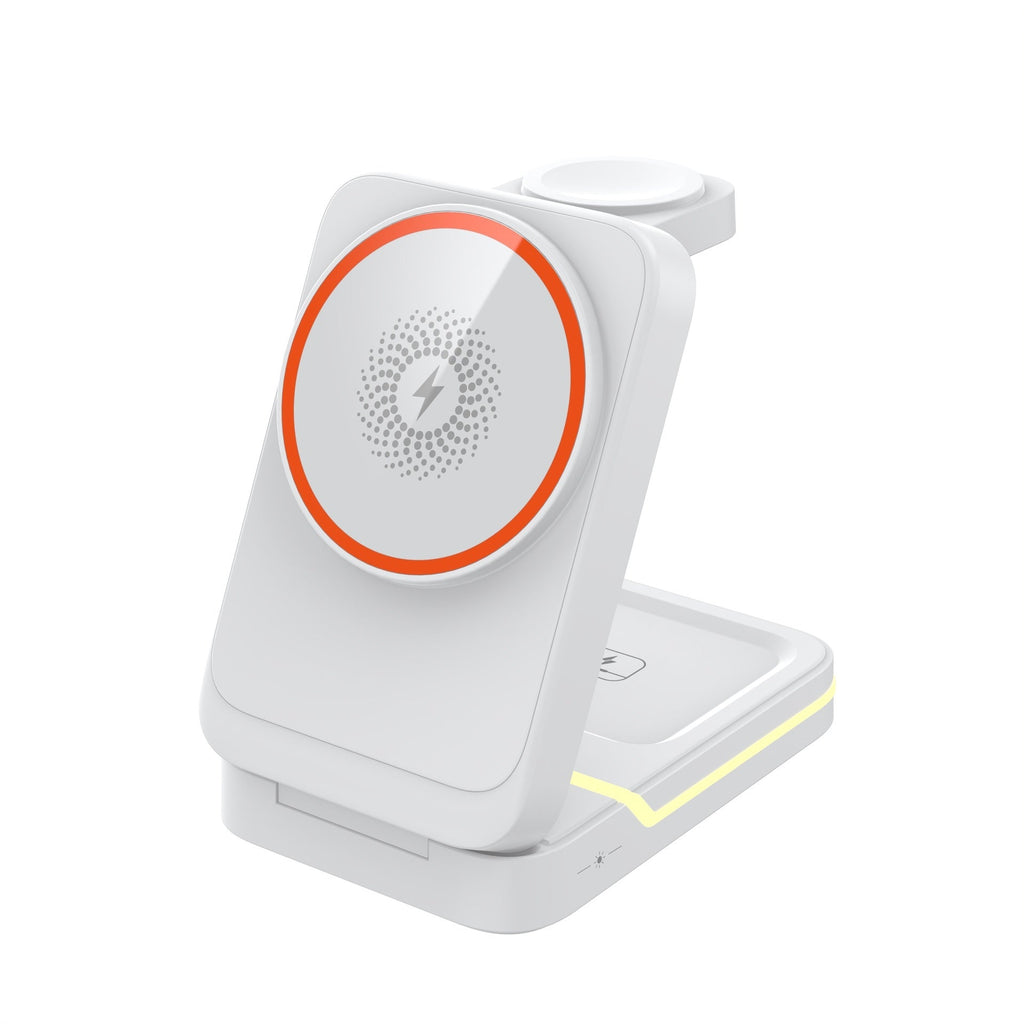 3-in-1 Fast-Charging Foldable Stand With Magnetic Wireless Charging