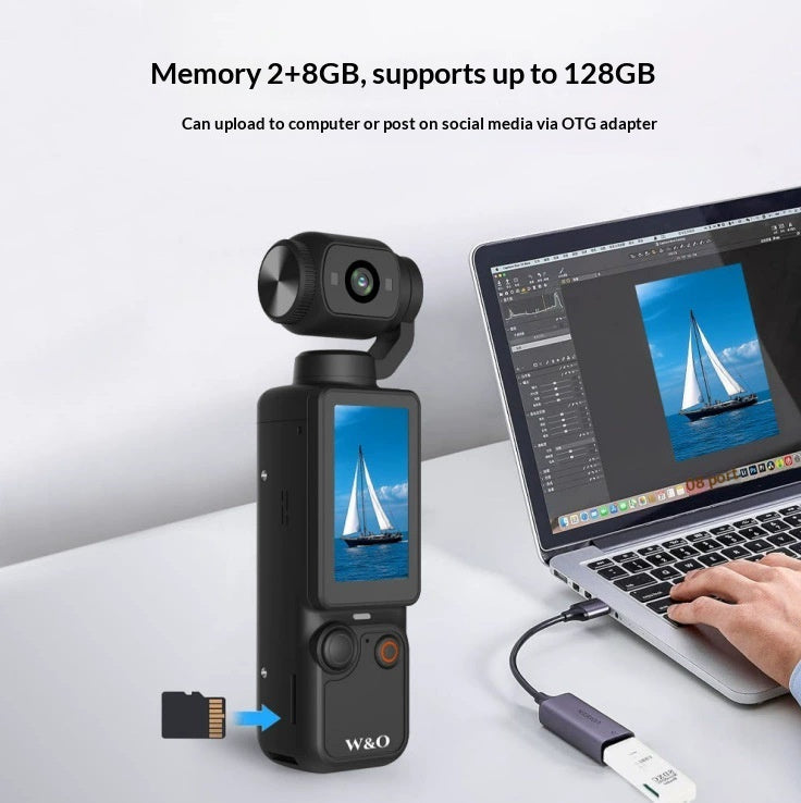 Pocket-sized HD Handheld Gimbal Ultra-clear Anti-shake Camera