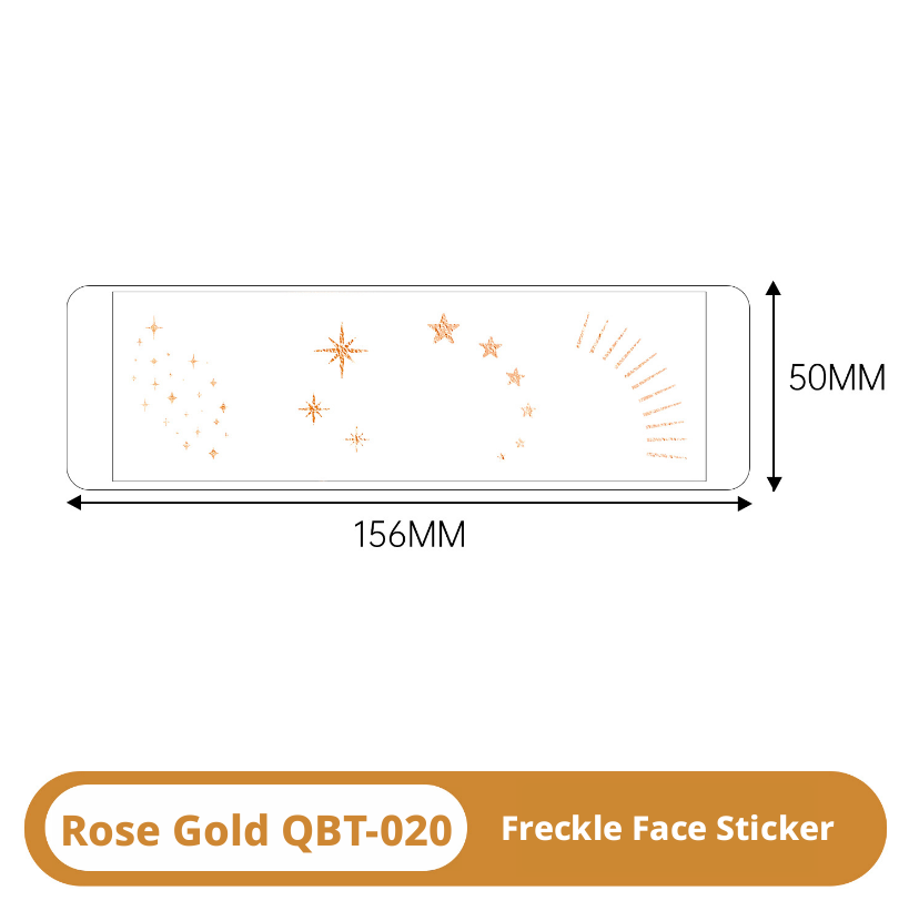 Beautiful girl tattoo sticker-flower style-gold-paper-1 sheet