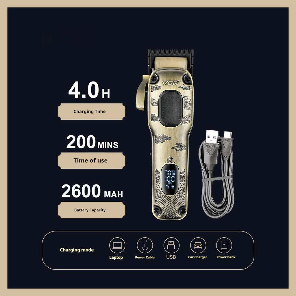 Metal-bodied Household Electric Hair Clipper For Hairdressing
