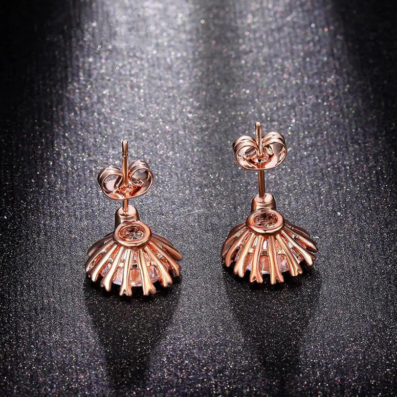 Diamond Earrings, Sterling Silver, 3 Carat Studs