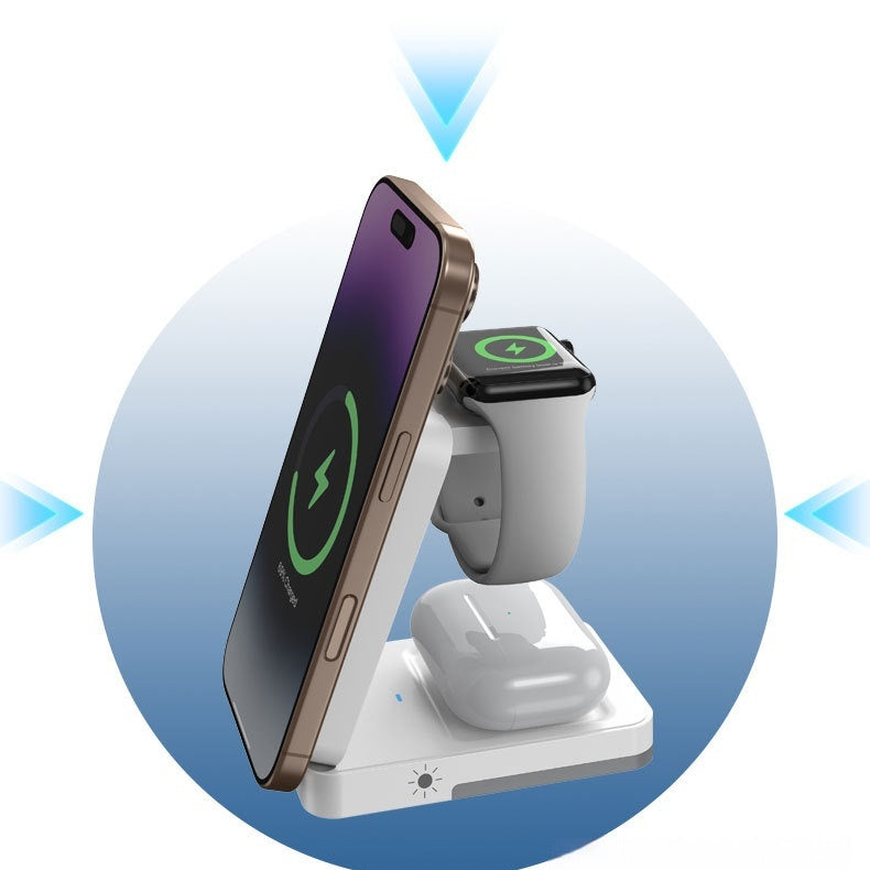 Foldable Portable 3-in-1 Wireless Charger