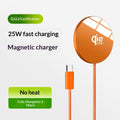Portable Magnetic Wireless Charger With Cable For Phones
