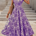 Summer Style  Floral V-neck Maxi Dress