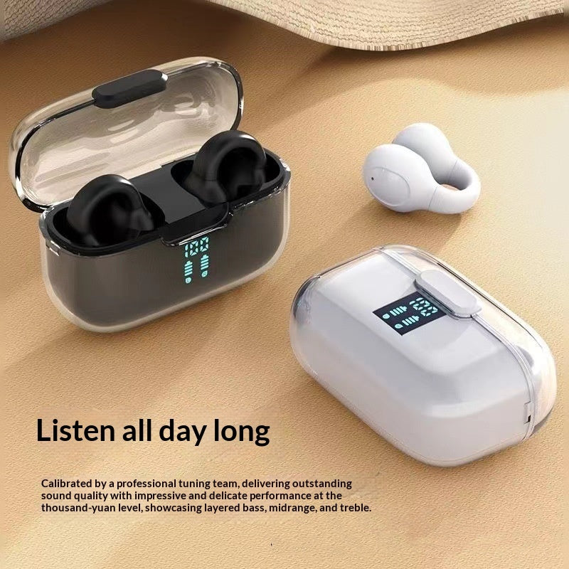 Ear-clip Bone Conduction Soft Silicone Bluetooth Earphones