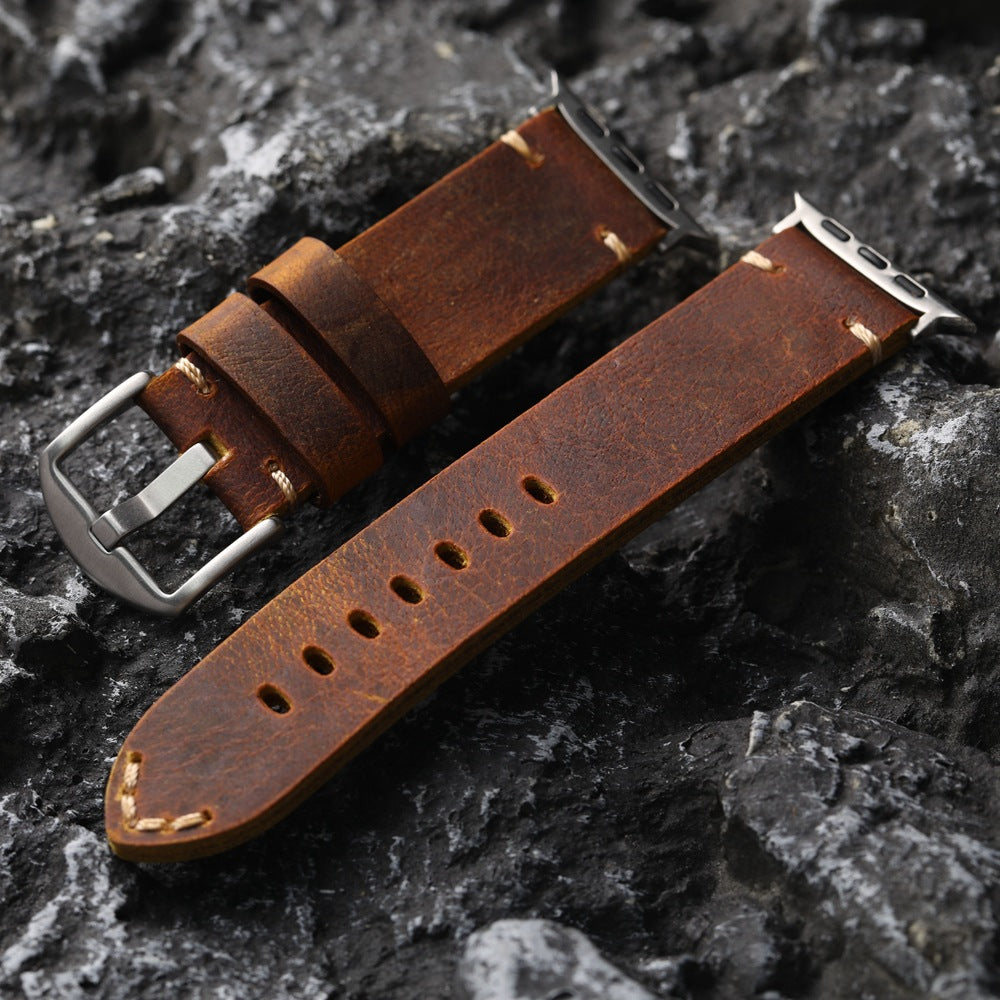 Handmade Top Layer Cowhide Strap