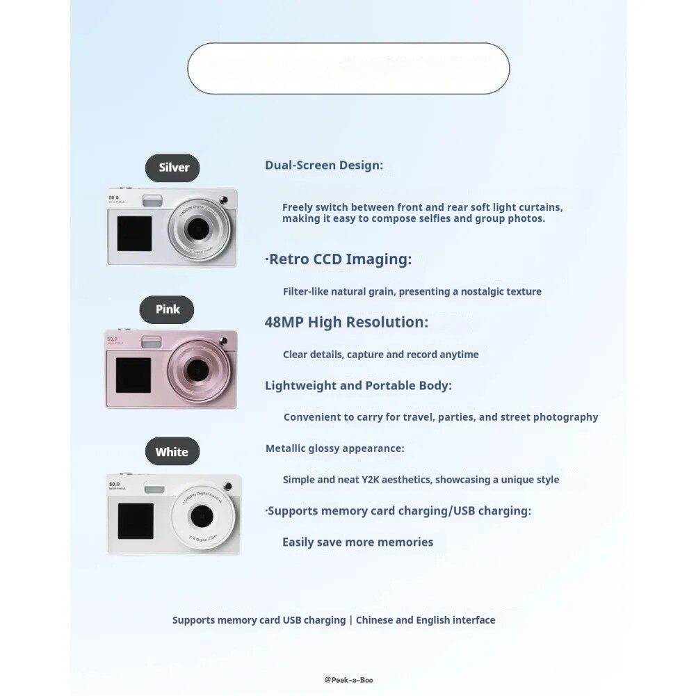 Lightweight Dual Screen CCD Camera Set