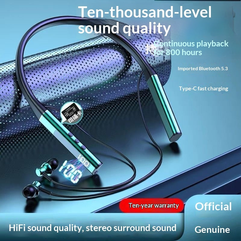 New In-ear Neckband Bluetooth Earbuds With Ultra-long Battery Life