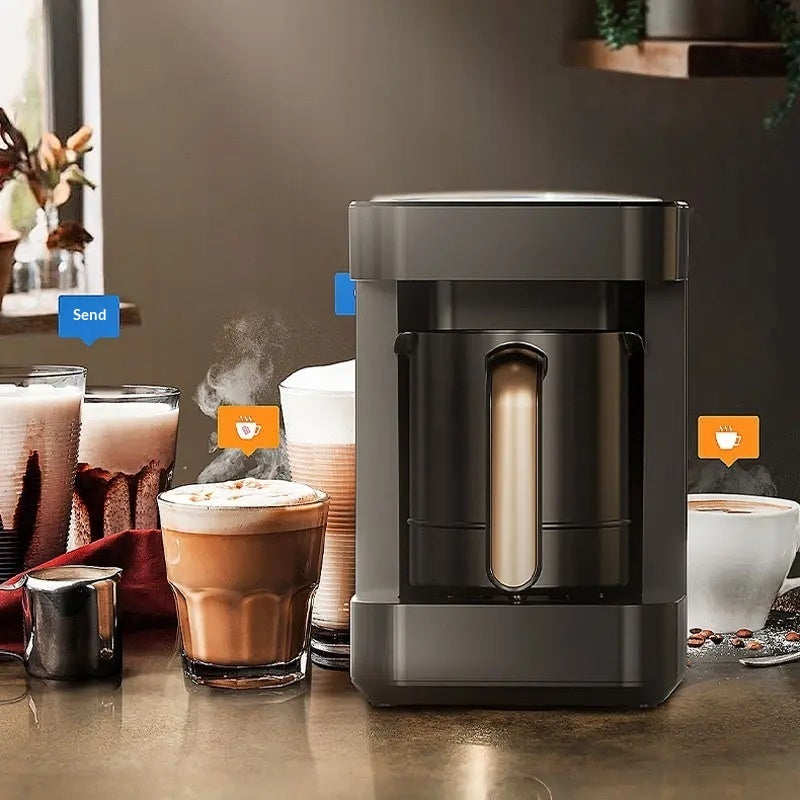 Stirring Milk Tea Pot With Digital Display Heating Coffee Maker