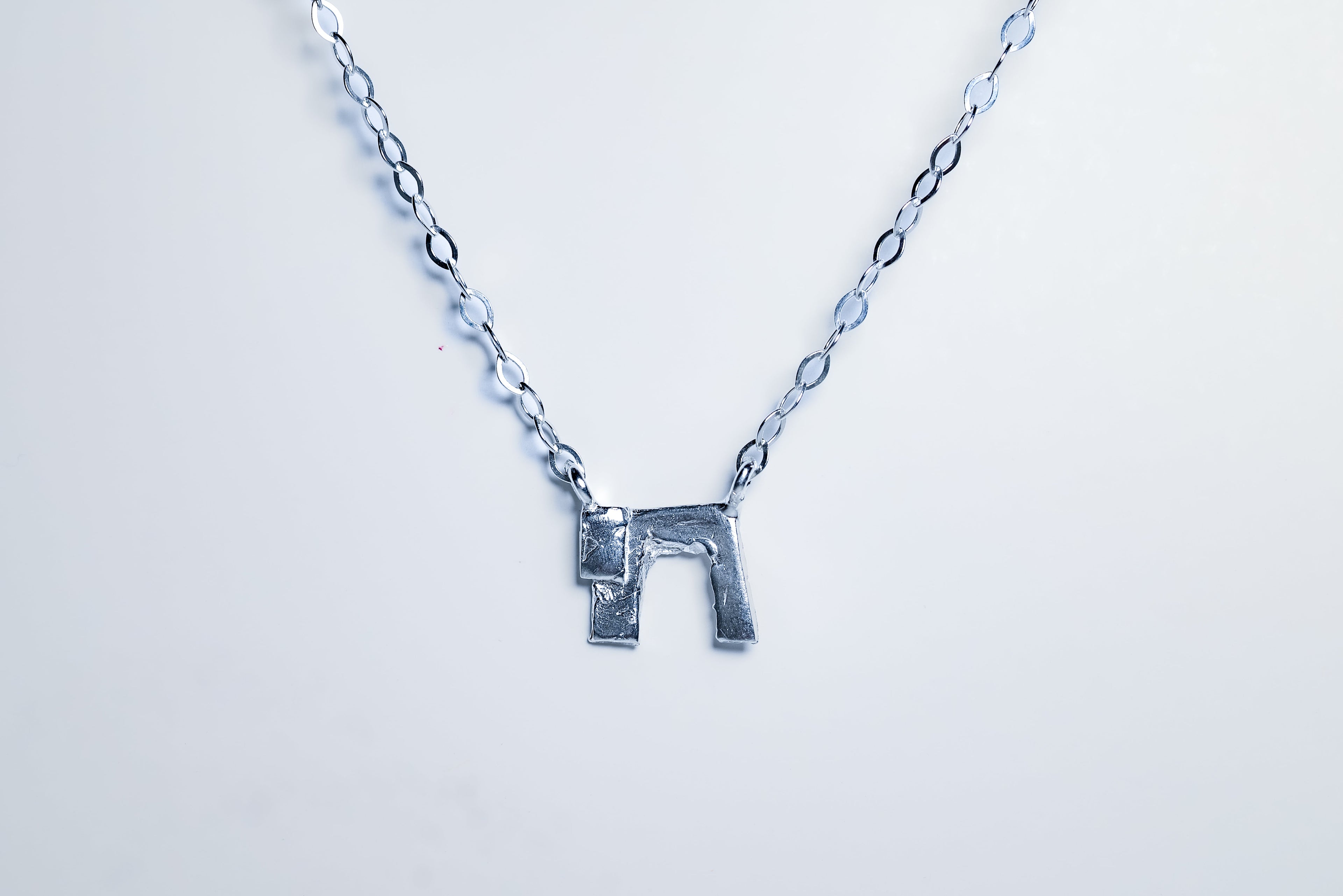 Chai Sterling Silver Pendant Necklace