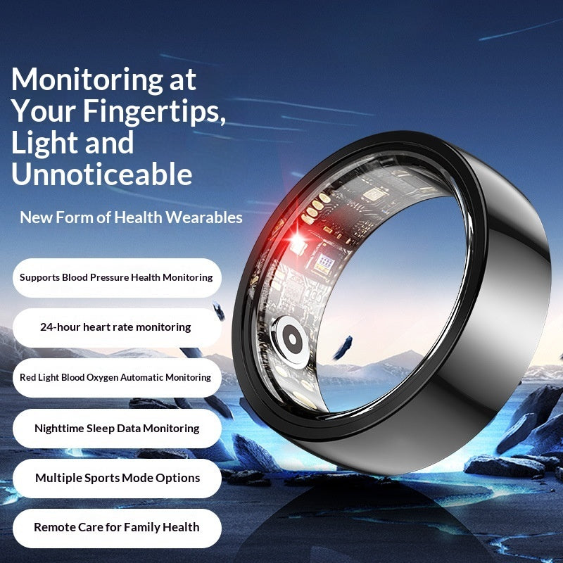 Remote Care Ring For Monitoring Sleep Heart Rate And Blood Oxygen Levels