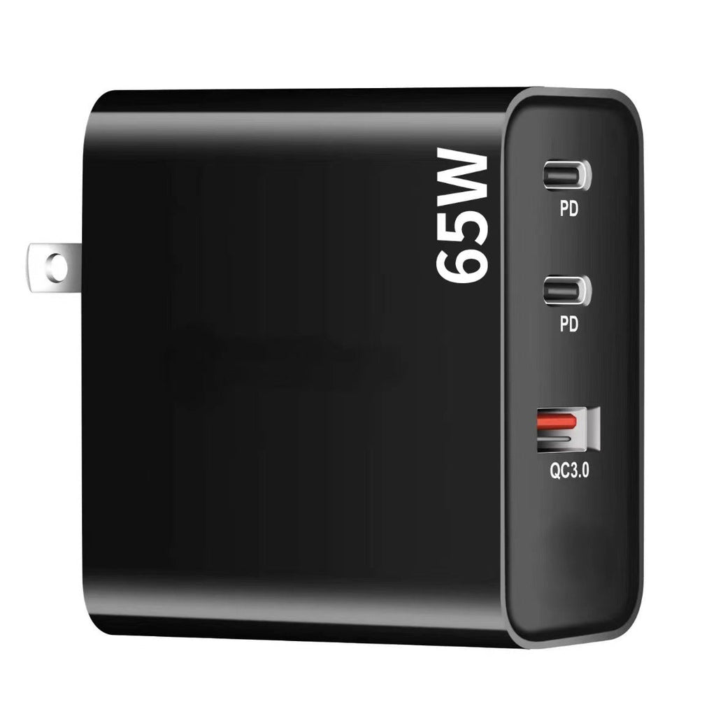 65W GaN Charger With US-standard Conversion Plug Fast-charging Adapter