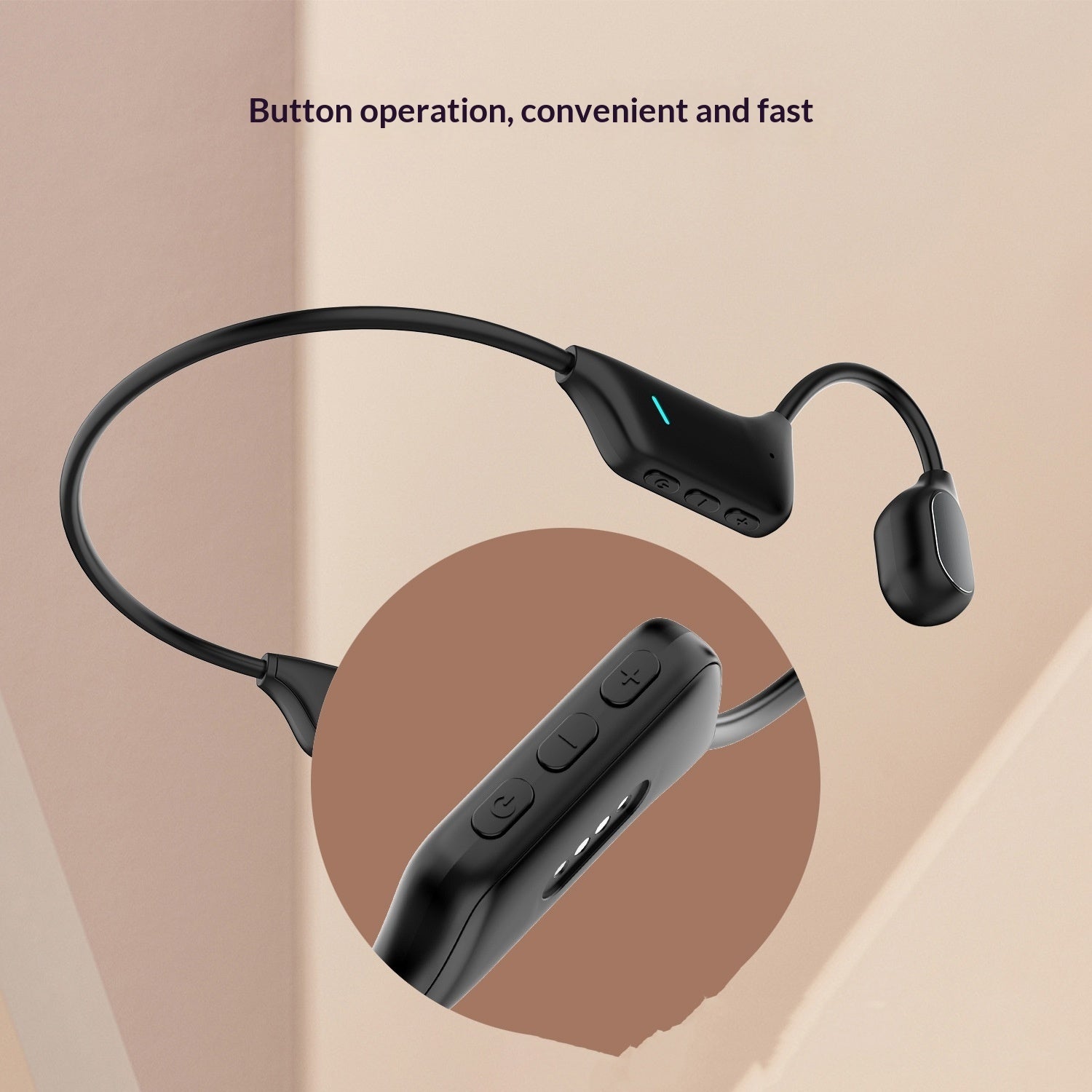 Smart Noise-canceling Wireless Bone-conduction Headphones With High-fidelity Sound