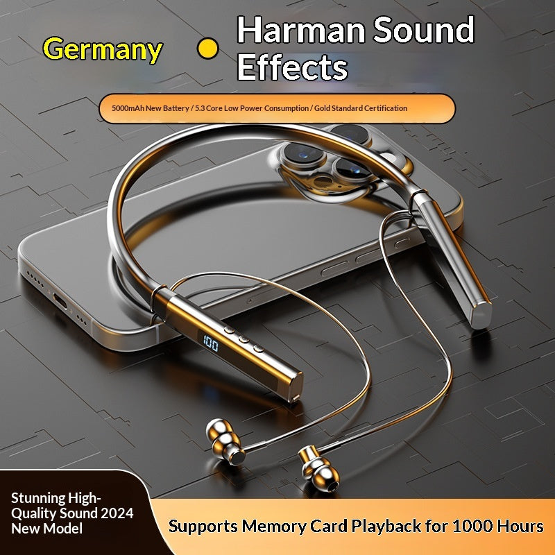 New In-ear Neckband Bluetooth Earbuds With Ultra-long Battery Life