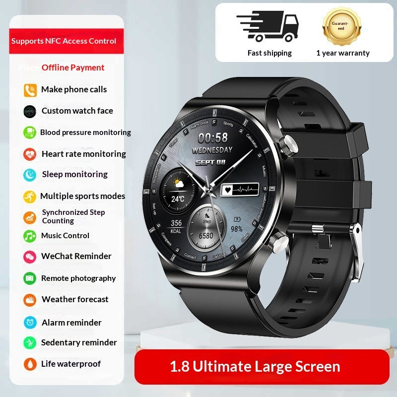 Smart Sports Watch With Bluetooth Calling Heart Rate And Blood Glucose Monitoringa Multifunctional Wrist Device