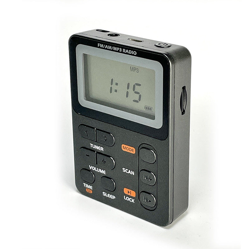 Mini 600mAh Built In AMFMTF Card MP3 Stereo Pocket Radio