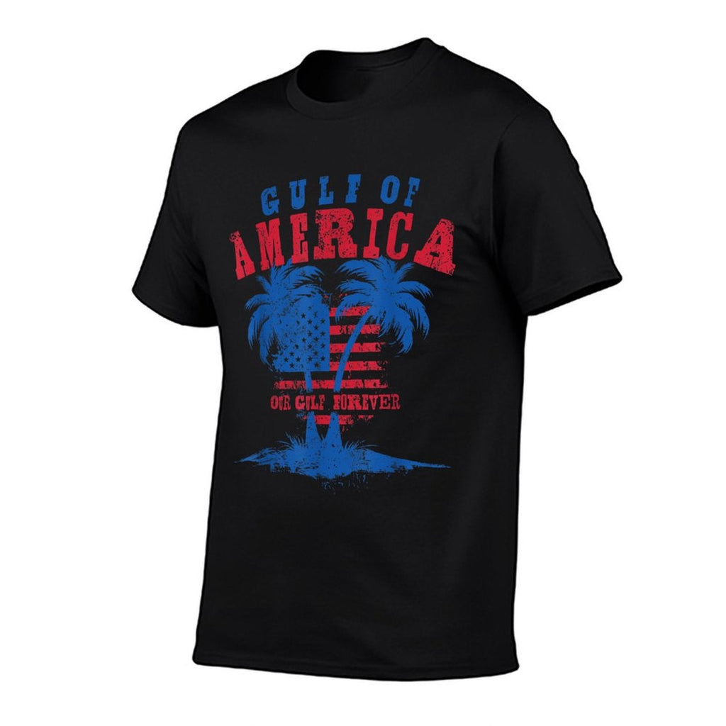 Gulf US America Patriotic Tagless Design T-Shirt