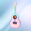 Bluetooth Guitar Speaker With An Alarm Clock And Vibrant Ambient Lighting