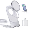 Magnetic Wireless Desktop Charger With A Detachable Stand