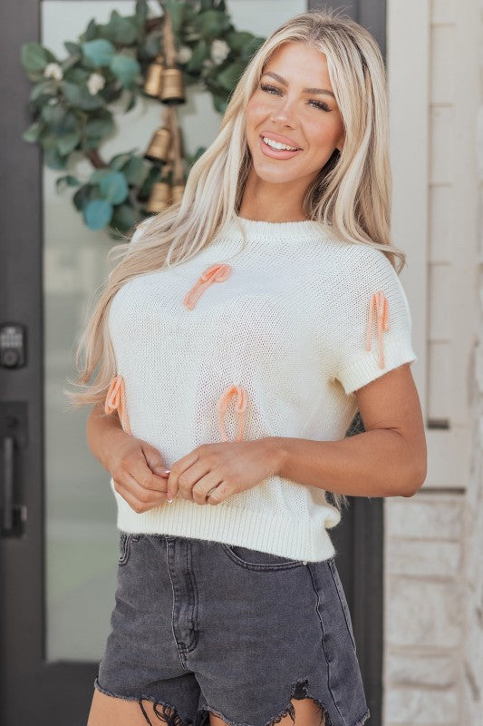 Malani Bow Knot Loose Sweater