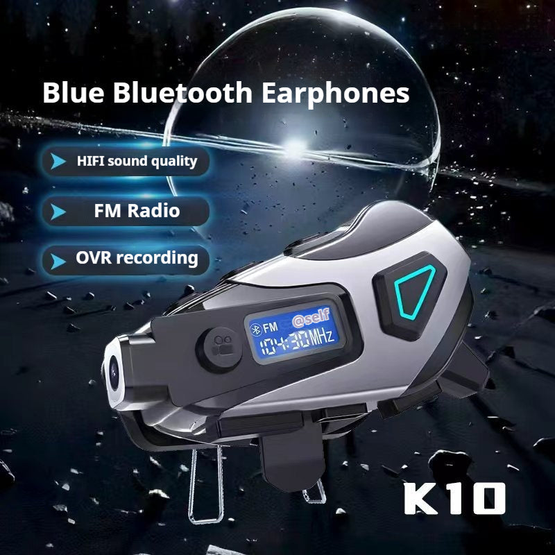 Bluetooth Helmet Headset For Listening To Music While Riding A Motorcycle