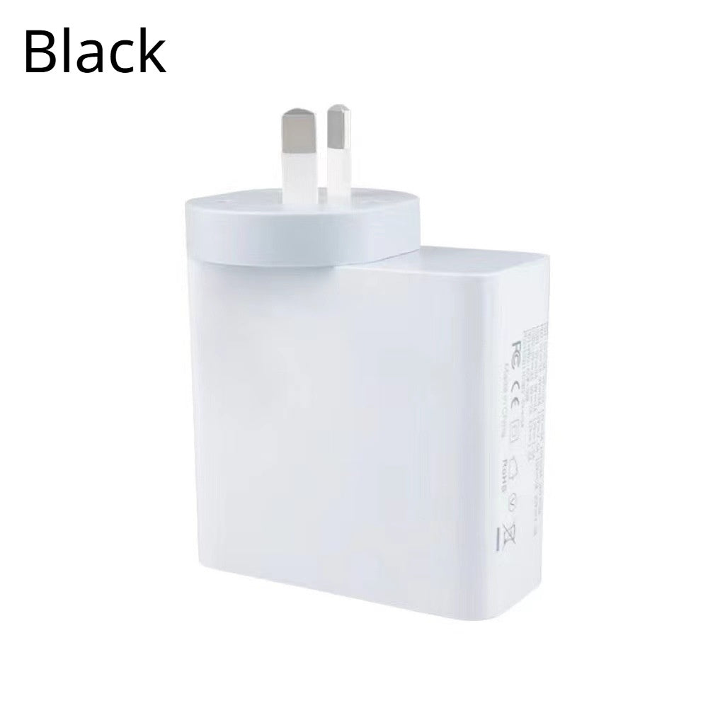 65W GaN Charger With US-standard Conversion Plug Fast-charging Adapter