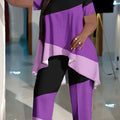 Purple Haze Plus Size Flowy Fashion Outfit