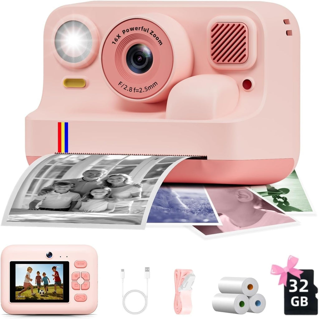Portable Instant HD Color-printing Camera