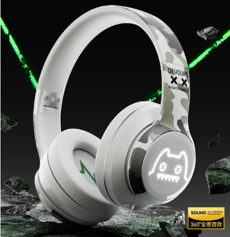 Devil Owl Over-Ear Bluetooth Headphones Noise Cancelling Wireless