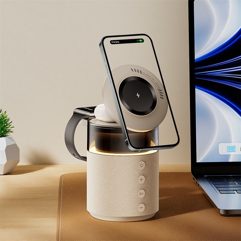 Wireless Phone Charger For Boys And Girls Multifunctional Bluetooth Speaker As A Valentines Day Or Birthday Gift