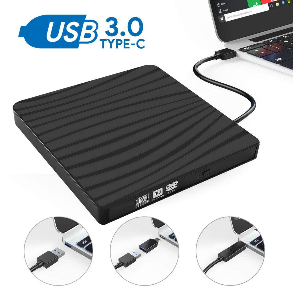 Ultra-thin USB 30 Type-C External DVD Burnerhigh-speed Universal For Desktops And Laptops