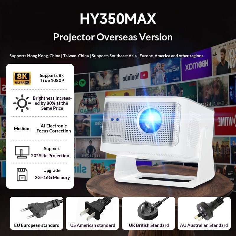 Mibiko Ultra HD Home Projector That Can Connect To Mobile Phone Screen Projection Fabric