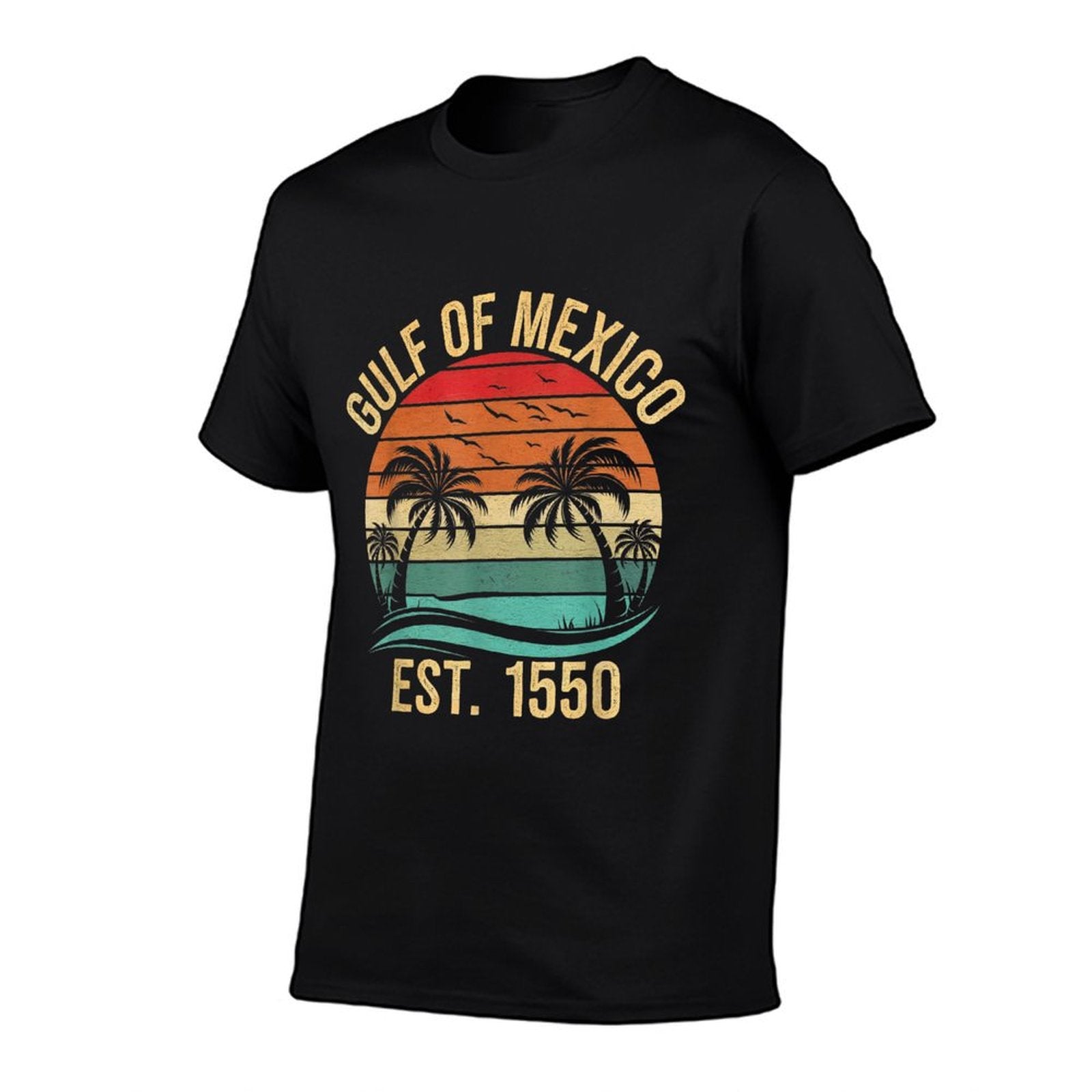 Gulf of Mexico Women Est 1550 Retro Vintage Beach Eco-friendly Material T-Shirt