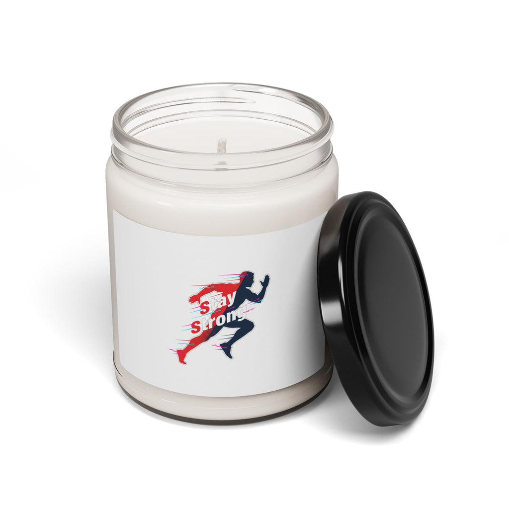 Stay Strong Runner Candle | Fitness Motivation, Active Lifestyle Soy Jar