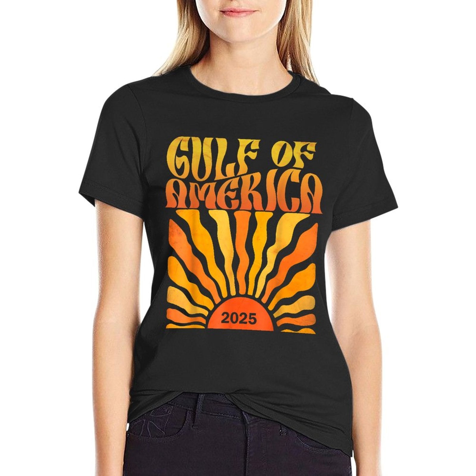 Retro Vintage Gulf Of US America 2025 American Gifts Odor-resistant T-Shirt