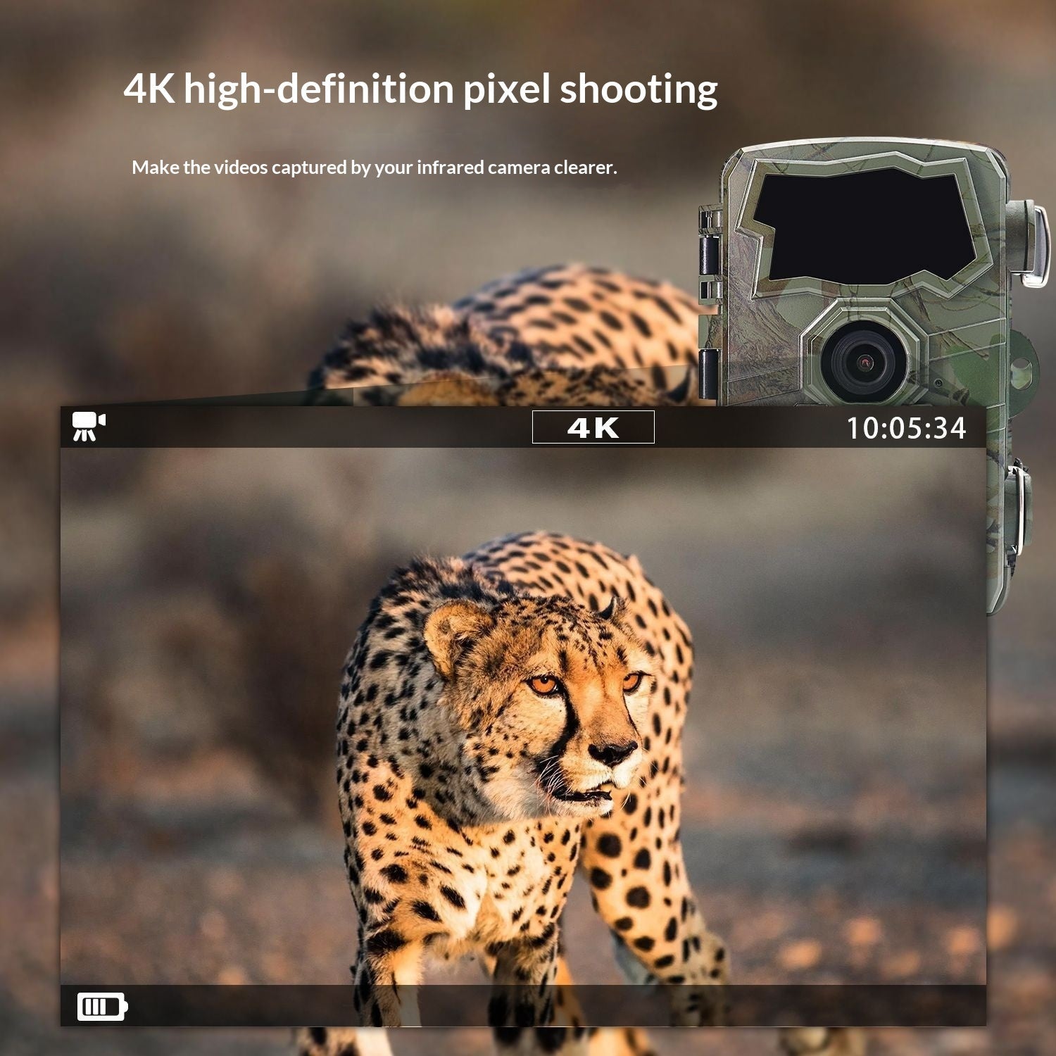 Wi-Fi Hunting Camera For Outdoor Scientific Research Featuring Motion-activated Monitoring