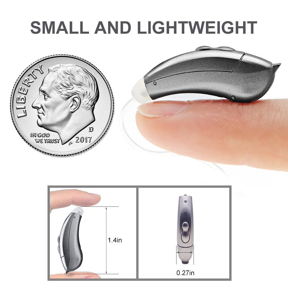 Wireless Bluetooth Noise-Canceling RIC Hearing Aid