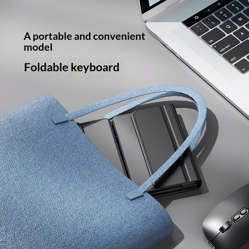 Tri-fold Keyboard, Wireless Bluetooth Foldable Mini Keyboard, Suitable For Desktop PC Sets