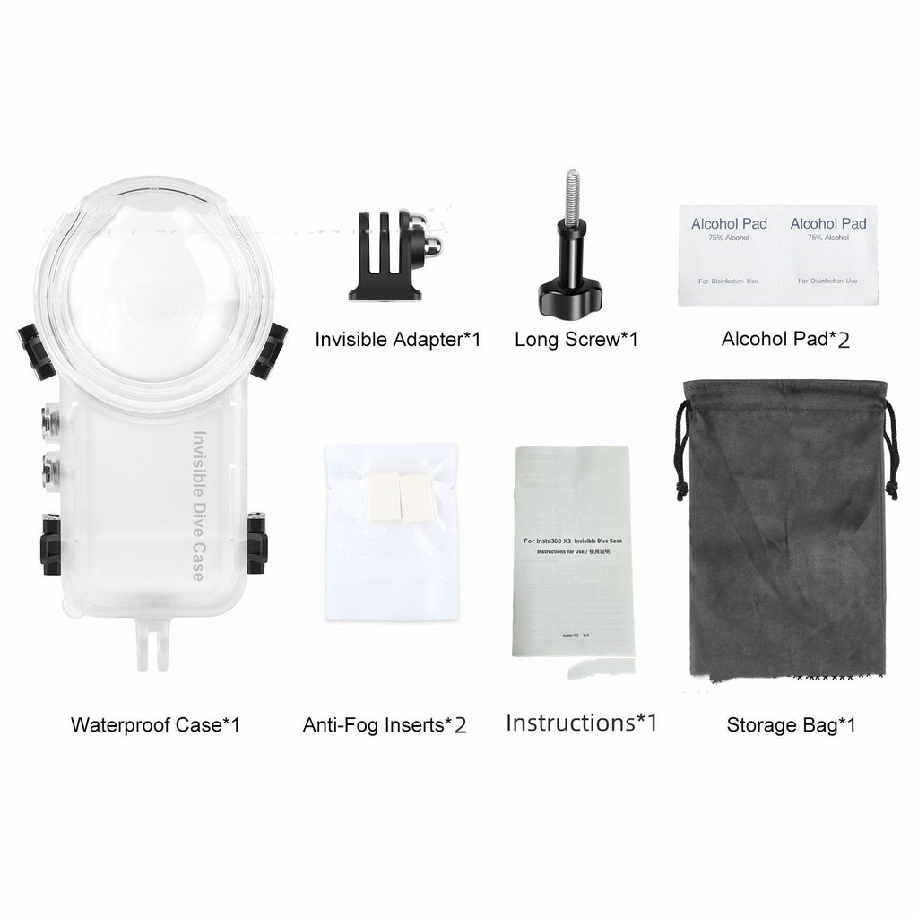 Applicable To X3 Fully Invisible Dive Case Waterproof And Sealed Invisible