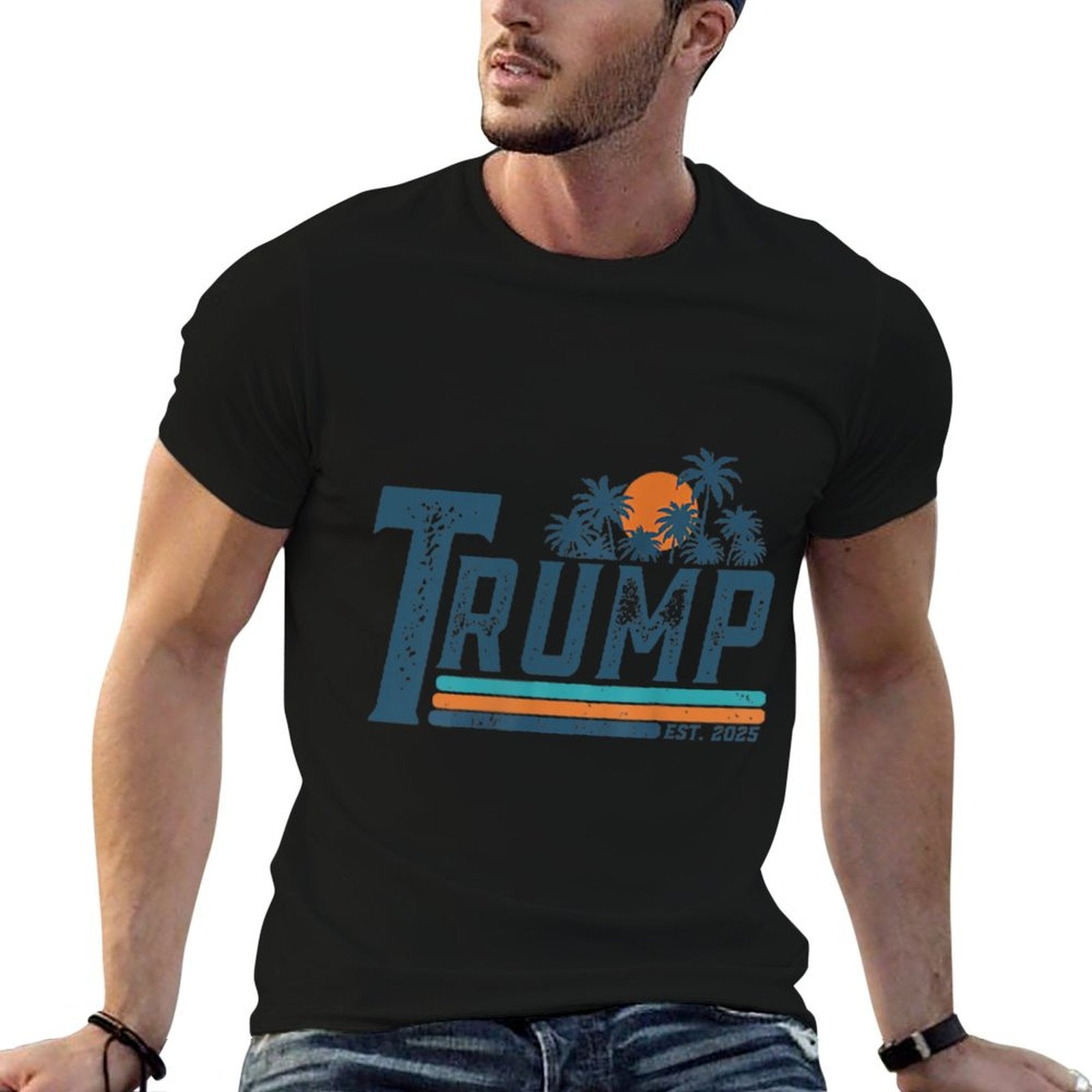 Funny Trump Gulf Of Us America Est 2025 (2 Side) Easy-care T-Shirt