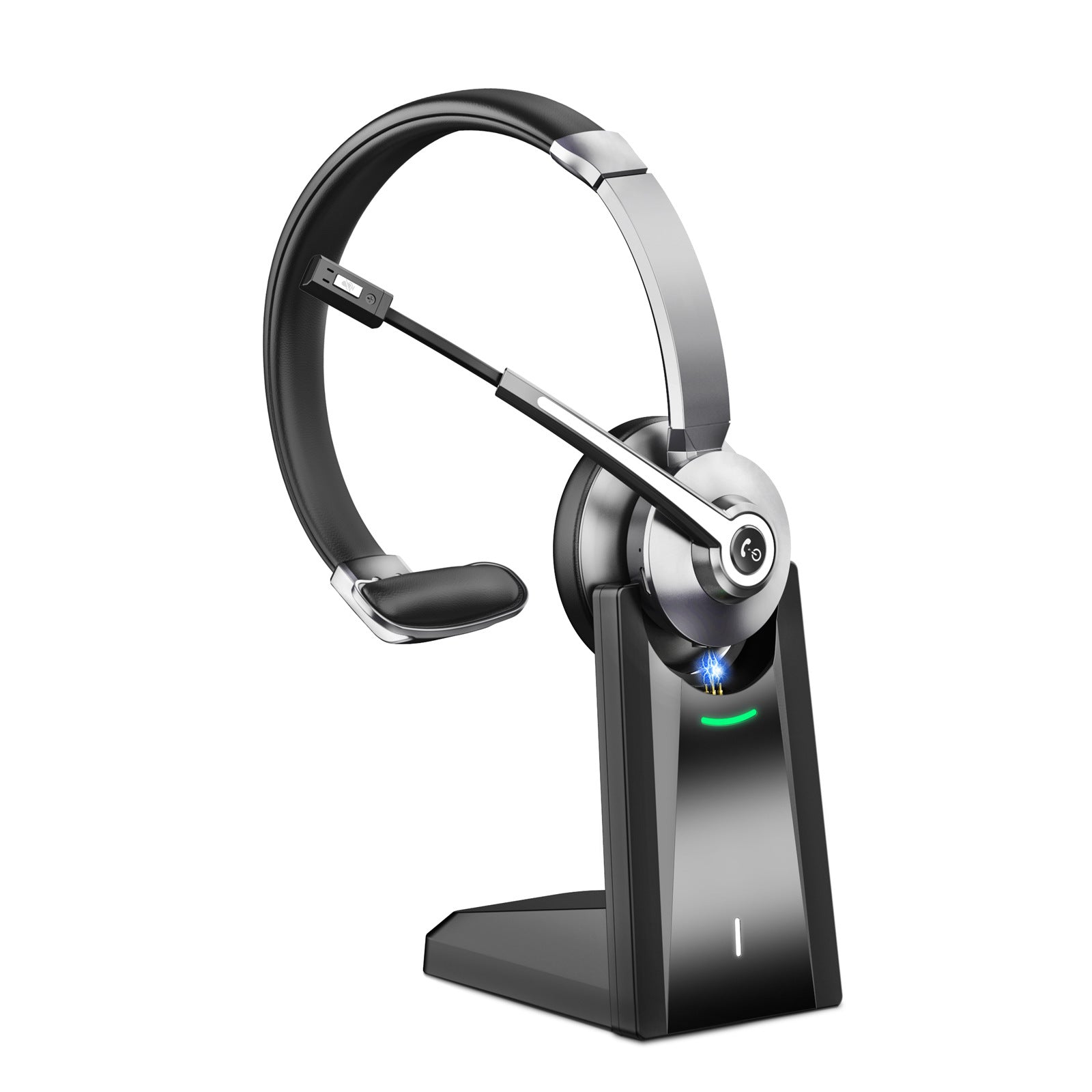 Single-ear Base-mounted Over-ear Bluetooth Wireless Noise-canceling Communication Headset