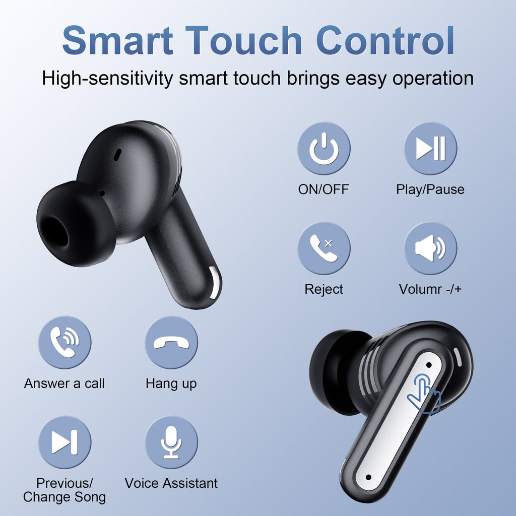 Bluetooth Earphones With Digital Noise Reduction And Ultra Long Battery Life