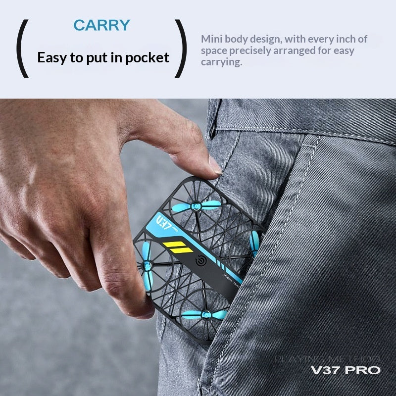 Cross-border V37 Grid Full-Protection Pocket Mini Drone