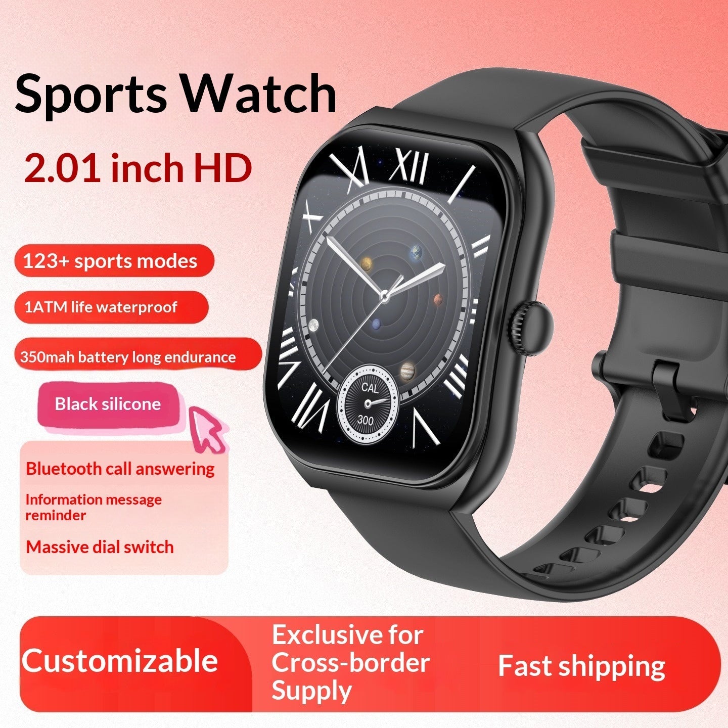 Men And Women's Sports Fitness Smartwatch