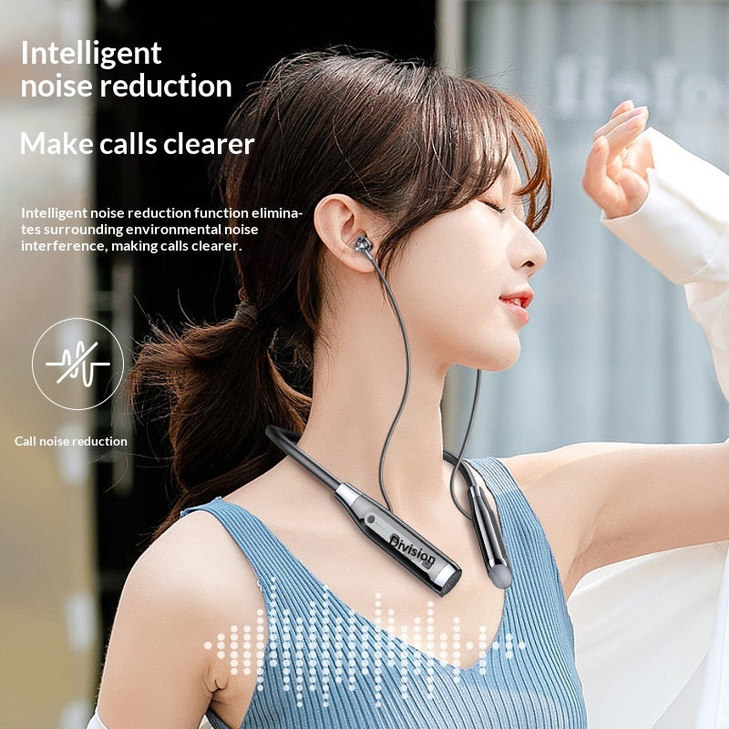 Ultra-long Standby Wireless Neckband Bluetooth Earphones With A Card Slot